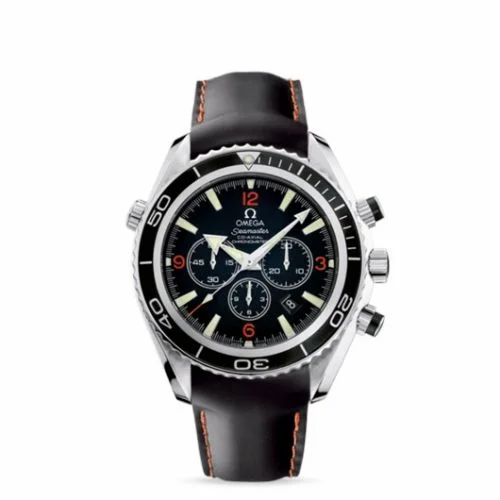 Omega Seamaster Planet Ocean 600M Co-Axia 45.5 Chronograph Stainless Steel / Orange Numerals / Rubber 2910.51.82 (29105182)